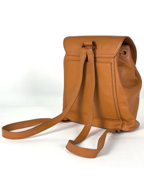 Chanel CC Logo Backpack Leather Brown main image 10